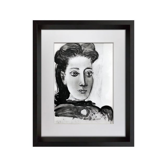 Portraiture Pablo Picasso Limited Edition Lithograph Portrait of a Woman Paris 19.11.42 | Cahiers d'Art For Sale - Image 3 of 3