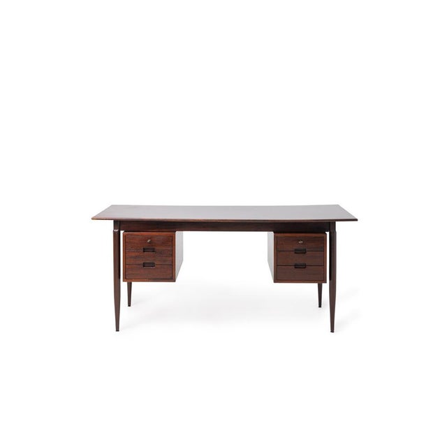 Wood Desk attributed to Arne Vodder, 1960s For Sale - Image 7 of 8
