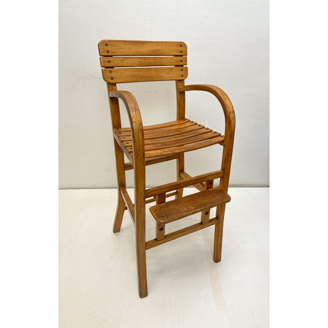 Beech Wood Childrens Chair from Unifa, 1960s For Sale - Image 12 of 12