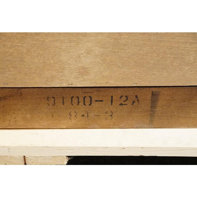 Henredon Furniture Scene One Solid Walnut Italian Campaign Style King Size Storage Headboard 9100-12a For Sale - Image 14 of 14
