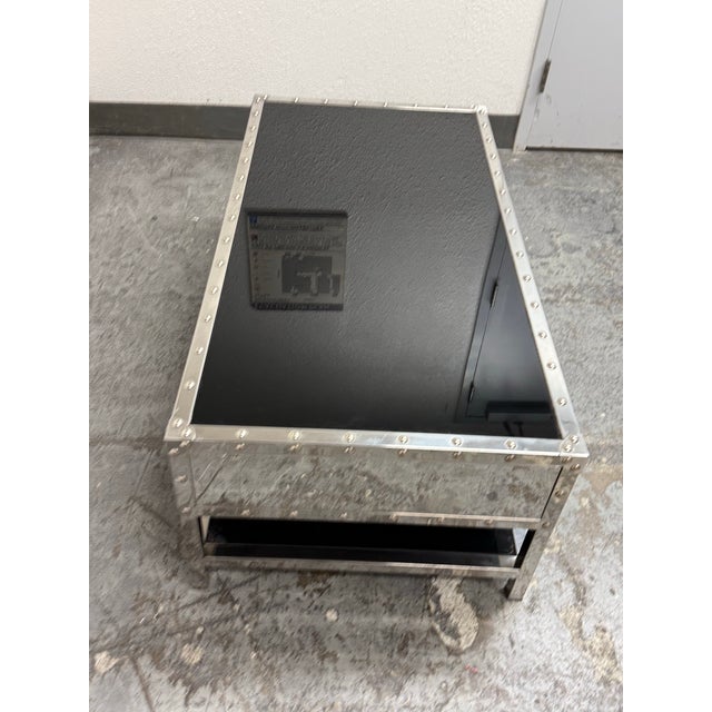 Z Gallerie Flight Trunk Coffee Table For Sale - Image 4 of 12
