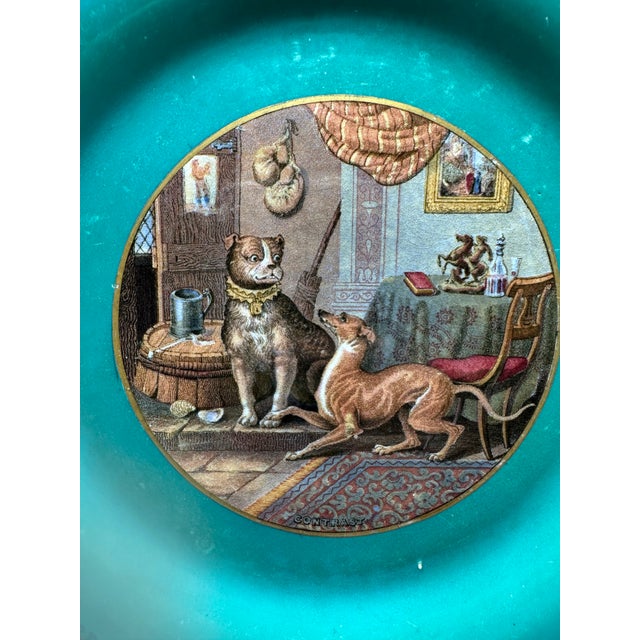 Antique Decorative Dog Plate For Sale - Image 4 of 9