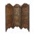 Folding Screen - Tudor Revival Style Brass Repousse For Sale
