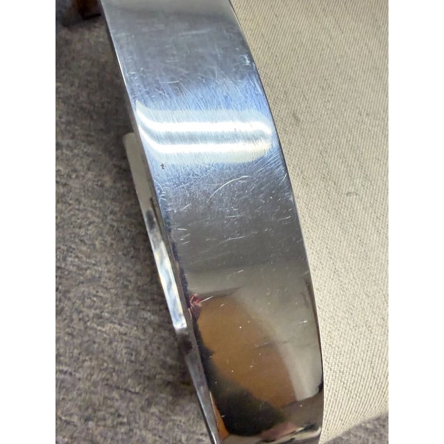 Vintage Chrome Brno Flatbar Armchair Attributed to Mies Van Der Rohe For Sale In Chicago - Image 6 of 12