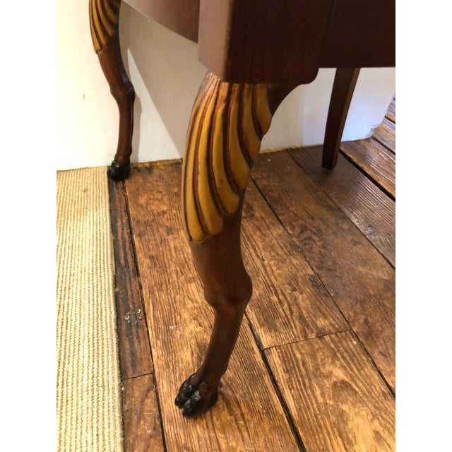 Hurtado Valencia Spain Swan Carved Armchair For Sale - Image 9 of 12