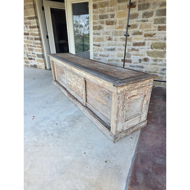 Wood Antique Texas Mercantile Counter Cabinet For Sale - Image 7 of 11