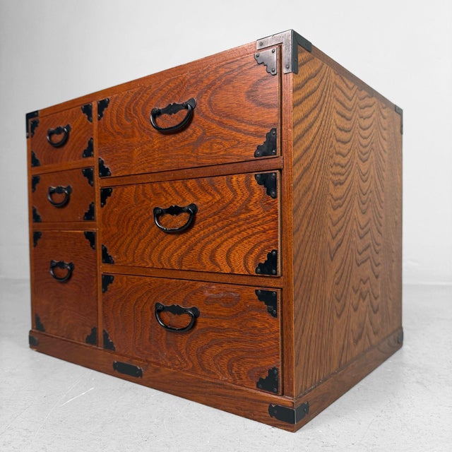 1960s Japanese Tansu Chest of 6 Drawers, 1960s For Sale - Image 5 of 14