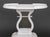 Metal Federal Style White Painted Harp Side Tables, Pair For Sale - Image 7 of 8