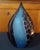 Murano Eros Raffael Signed Murano Art Glass Teardrop Sculpture – Blue and Tortoiseshell For Sale - Image 4 of 16