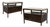 Pair of Bill Sofield for Baker Walnut Marble Top Nightstands For Sale