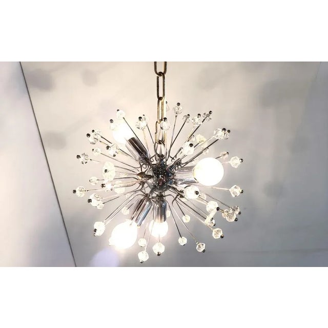 Mid-Century Modern Mid-Century Glass Sputnik Chandelier attributed to Emil Stejnar for Rupert Nikoll, 1970s For Sale - Image 3 of 12