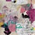 Abstract Christiane Corcelle "Happy Hour" Mixed Media on BFK Paper, Framed Abstract Painting in Mauve, Pink and Teal, 2022 For Sale - Image 3 of 6