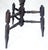 Solid Mahogany Turned Wood Tripod Base Coat Rack c1940s MINT For Sale - Image 9 of 12