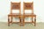 English Early Romweber Antique English Jacobean Carved Oak and Burl Wood Side Chairs or Dining Chairs, Pair For Sale - Image 3 of 14