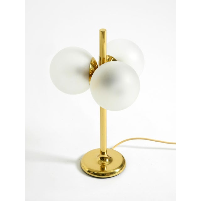 Mid-Century Modern Vintage Space Age Brass Table Lamp from Kaiser Leuchten, 1960s For Sale - Image 3 of 18