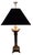 1990s 1991 Neoclassical Solid Brass & Black Marble Column Table Lamp by Chapman W/ Frederick Cooper Paisley Damask Shade - 35" For Sale - Image 5 of 17