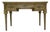 Vintage Neoclassical Sage Green 3-Drawer Writing Desk by White Fine Furniture Co. For Sale
