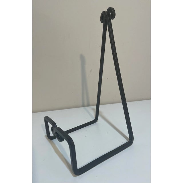 Hand wrought iron book stand for Cookbooks, Bible or Large Decorative Books. Also works for displaying art. Measures 12"...