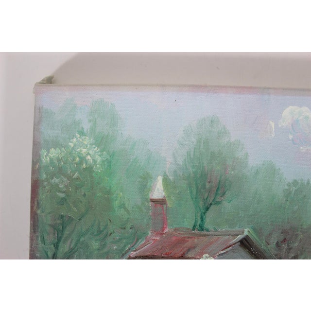 Early 20th Century Early 20th Century Vintage Oil Painting For Sale - Image 5 of 9