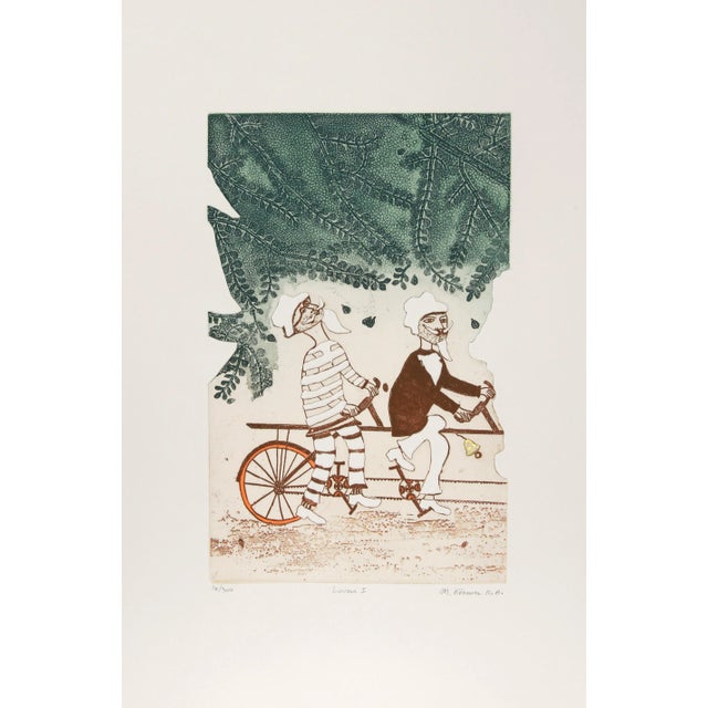 Mireille Kramer, Lovers I, Etching For Sale