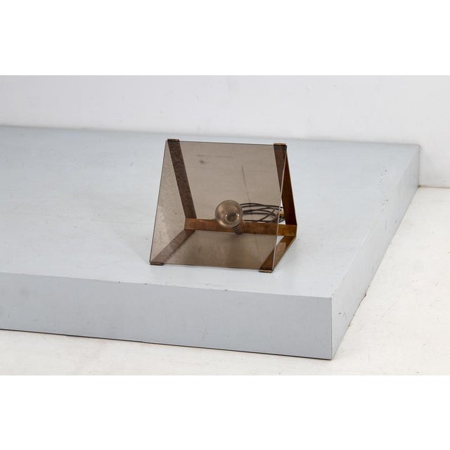 Mid-Century Brass and Smoked Glass Floor Lamp from Fontana Arte, Italy, 1960 For Sale - Image 13 of 18