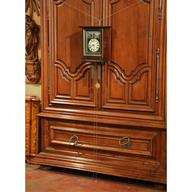 Rich in character and decorative detail, this antique Napoleon III wall clock combines traditional French craftsmanship...
