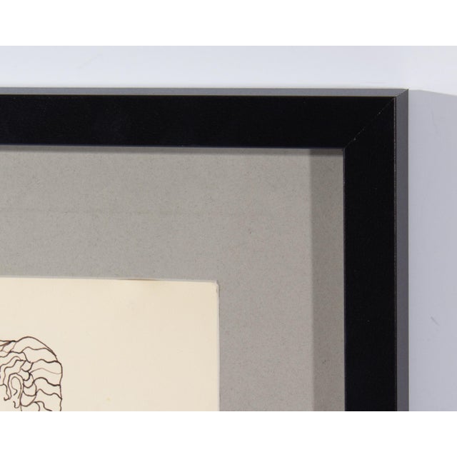 1960s 1960s “Julius Caeser” Ink Drawing by Harry Hilson For Sale - Image 5 of 8