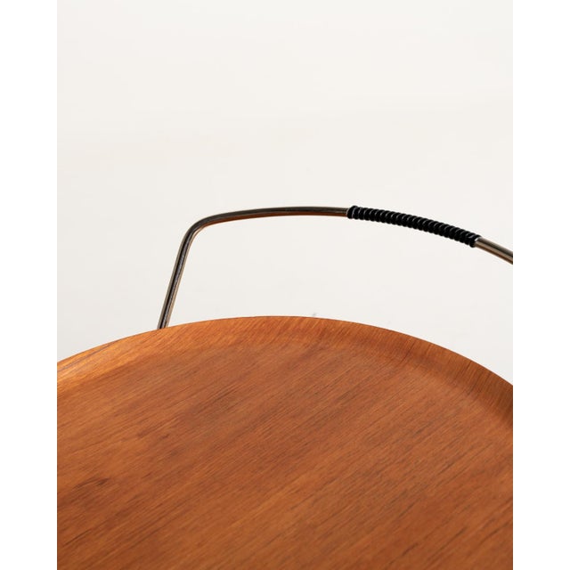 Brown Serving Trolley by J-H Fabrikerna, 1950s For Sale - Image 8 of 12