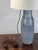 Unique glazed ceramic lamp by Dominique Baudart, Vallauris, France. Signed under the base: "D. BAUDART VALLAURIS pièce...