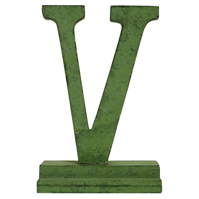 Vintage Letter V For Sale