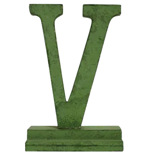 Vintage Letter V