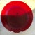 Ruby Red Vintage Textured Pebble Ruby Red Glass Dinner Plates- Set of 15 For Sale - Image 8 of 12