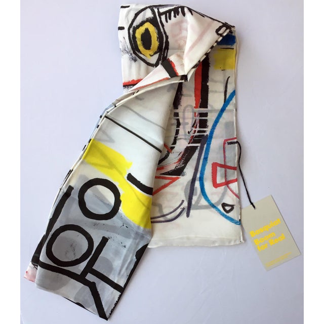 Textile Jean-Michel Basquiat Silk Scarf For Sale - Image 7 of 7