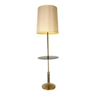 Mid-Century Modern Sunburst Flor Lamp With Table For Sale