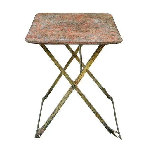 Brown Early 20th Century Folding Garden Table, 1920s For Sale - Image 8 of 9