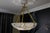 Large French Art Deco Alabaster Pendant Light with Brass Chain, 1920s For Sale - Image 15 of 18