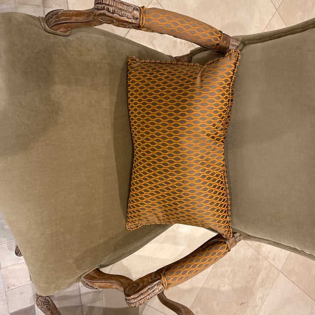 French Provincial 1990s Kreiss Monarch Lounge Chairs For Sale - Image 3 of 12