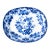 Burgess & Leigh Blue Celeste Chinoiserie Transferware Platter, c.1885 For Sale