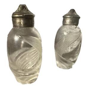 Mid 20th Century Lenox Windswept Salt & Pepper Shakers- a Pair