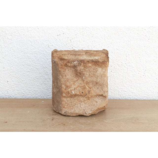 19th Century Antique Ziggurat Arch Indian Stone Niche For Sale - Image 5 of 6