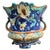 19th Century Majolica Flowers Cache Pot Wasmuel.