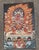 Xizang Embroidery and Brocade Thangka Buddha Painting - Wrathful Deity Protector Wall Art - Hand Painted Buddhist Sacred Scroll Mid 20th Century For Sale In Seattle - Image 6 of 7