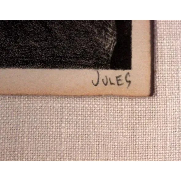 1960s 1960s Vintage Mervin Jules Orchestral Etching Print For Sale - Image 5 of 6