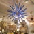 Trihedral Murano Glass Blue Ceiling Lamp For Sale - Image 6 of 7