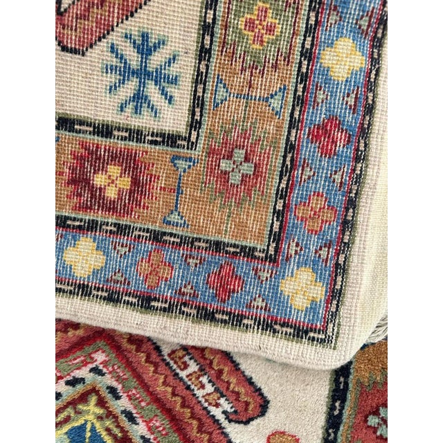 Small Caucasian Sinkiang Rug, 1970s For Sale - Image 15 of 16