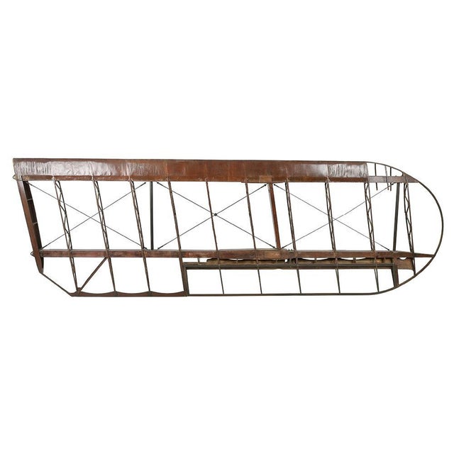 Metal & Wood Airplane Wing Frame For Sale - Image 3 of 9