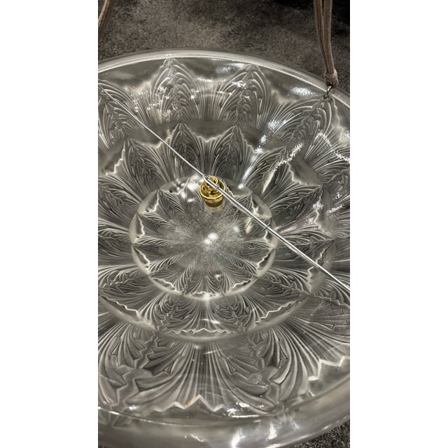 1920s Acanthus Pendant Light by R. Lalique, 1926 For Sale - Image 5 of 7