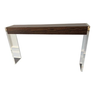 John Richard Aristar Console in Smoked Eucalyptus For Sale