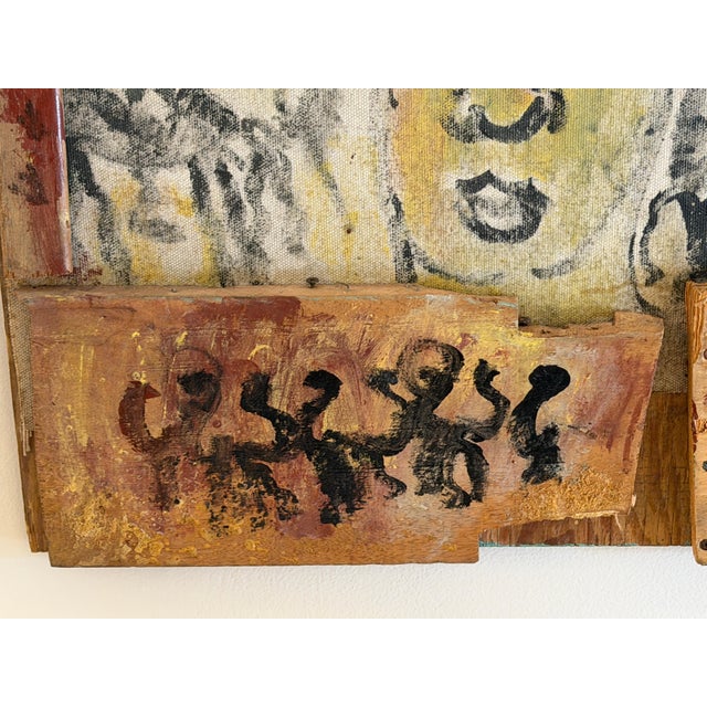 Purvis Young “Black Angel with Procession” Mixed-Media Assemblage, Circa 1985 For Sale - Image 18 of 18