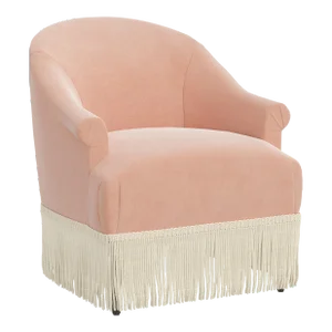 Fringe Chair in Titan Pink Champagne